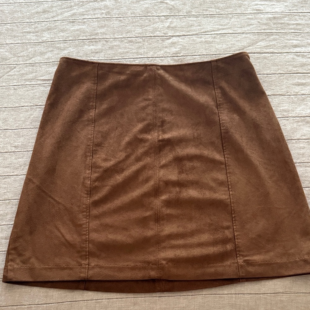 Abercrombie & Fitch Rich Brown A-Line Skirt